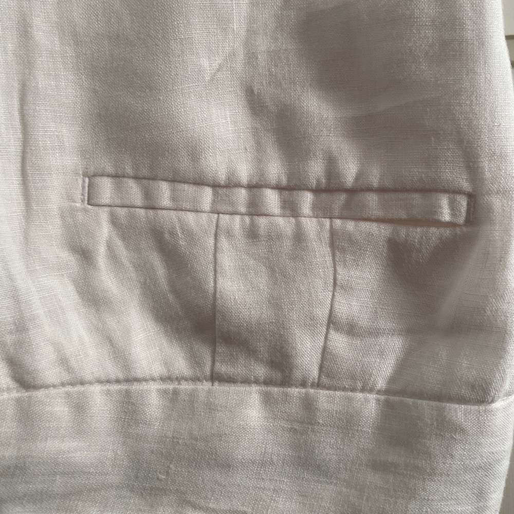 Talbots White Linen Trousers - Picture 3 of 16